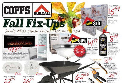 COPP's Buildall Flyer October 11 to 27