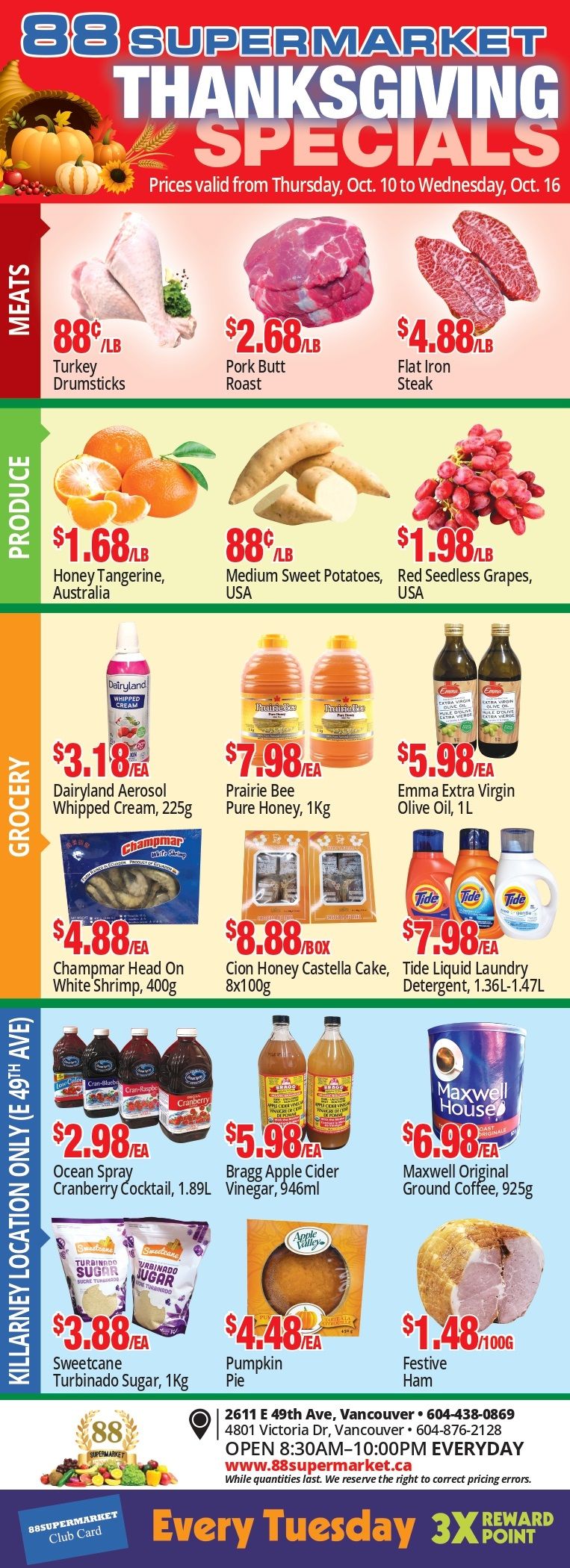88 Supermarket Flyer October 10 to 16