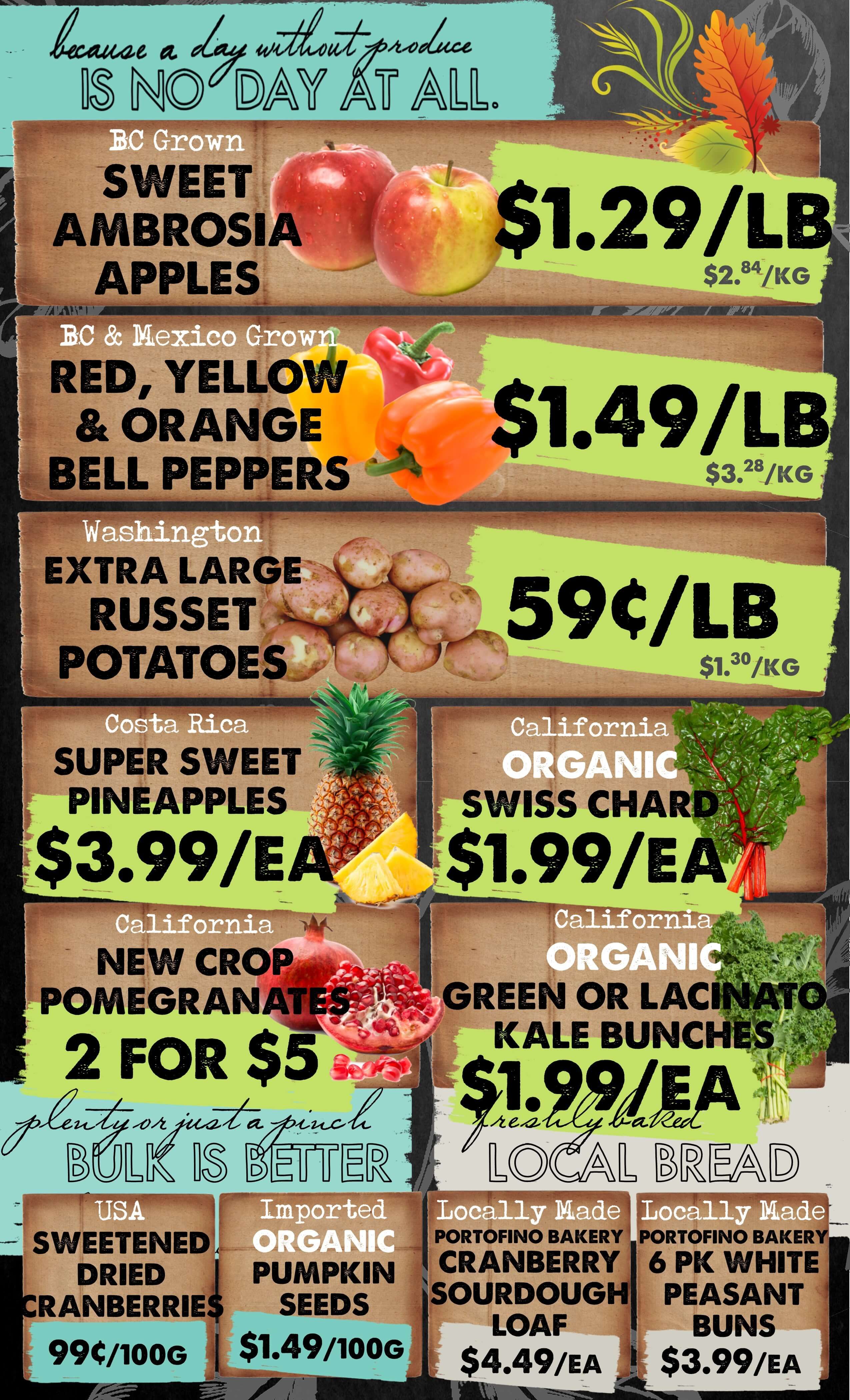 The Root Cellar Flyer October 10 to 16