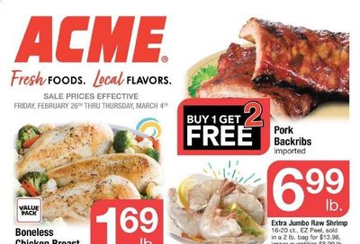 ACME Weekly Ad Flyer February 26 to March 4