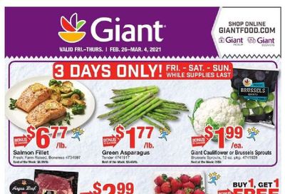 Giant Food Weekly Ad Flyer February 26 to March 4