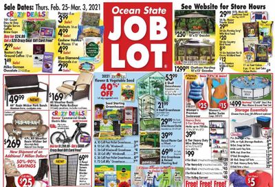 Ocean State Job Lot Weekly Ad Flyer February 25 to March 3