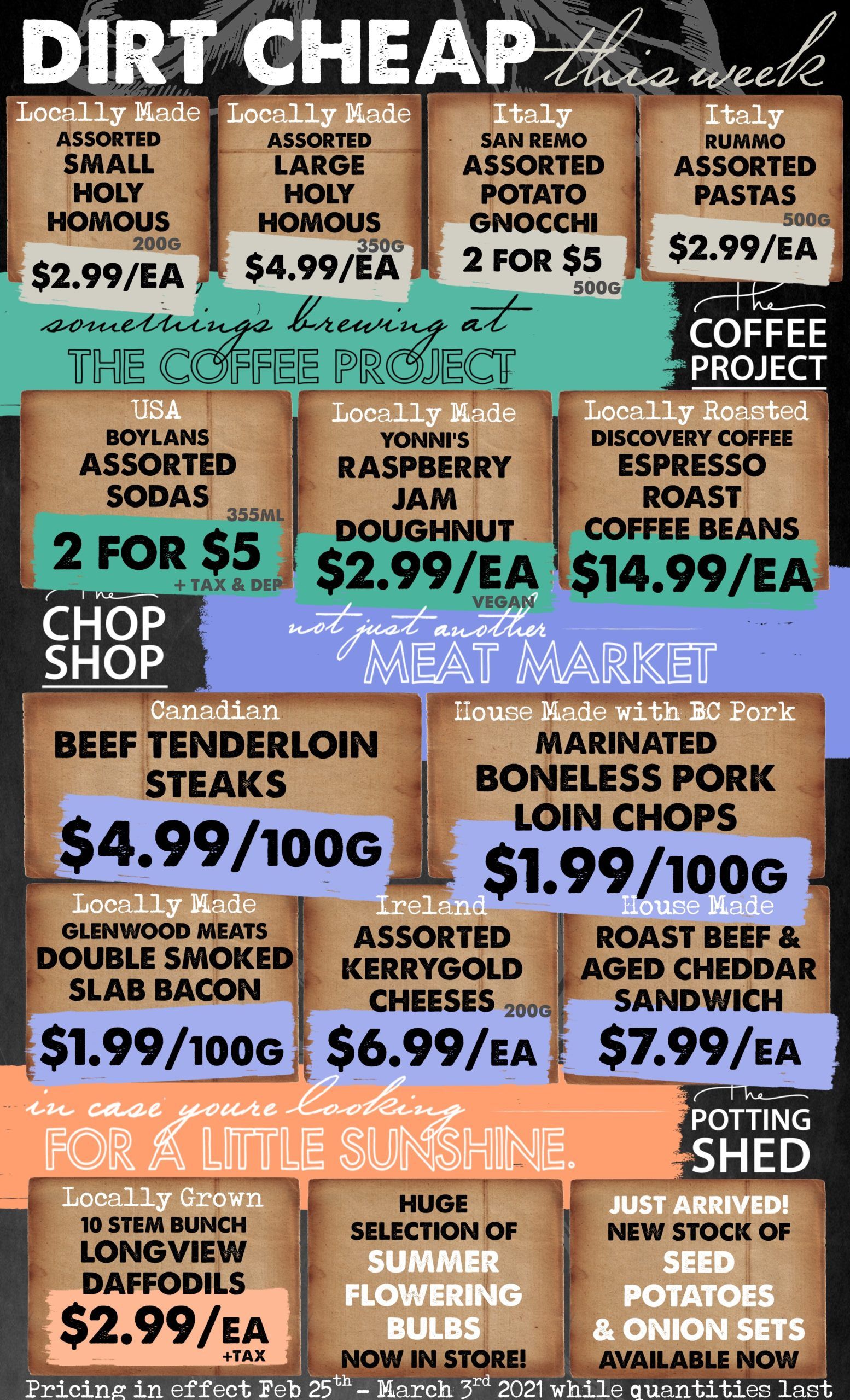 The Root Cellar Flyer February 25 to March 3