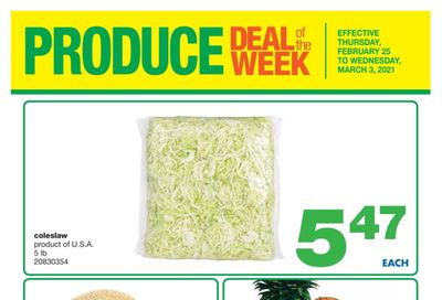 Wholesale Club (West) Produce Deal of the Week Flyer February 25 to March 3