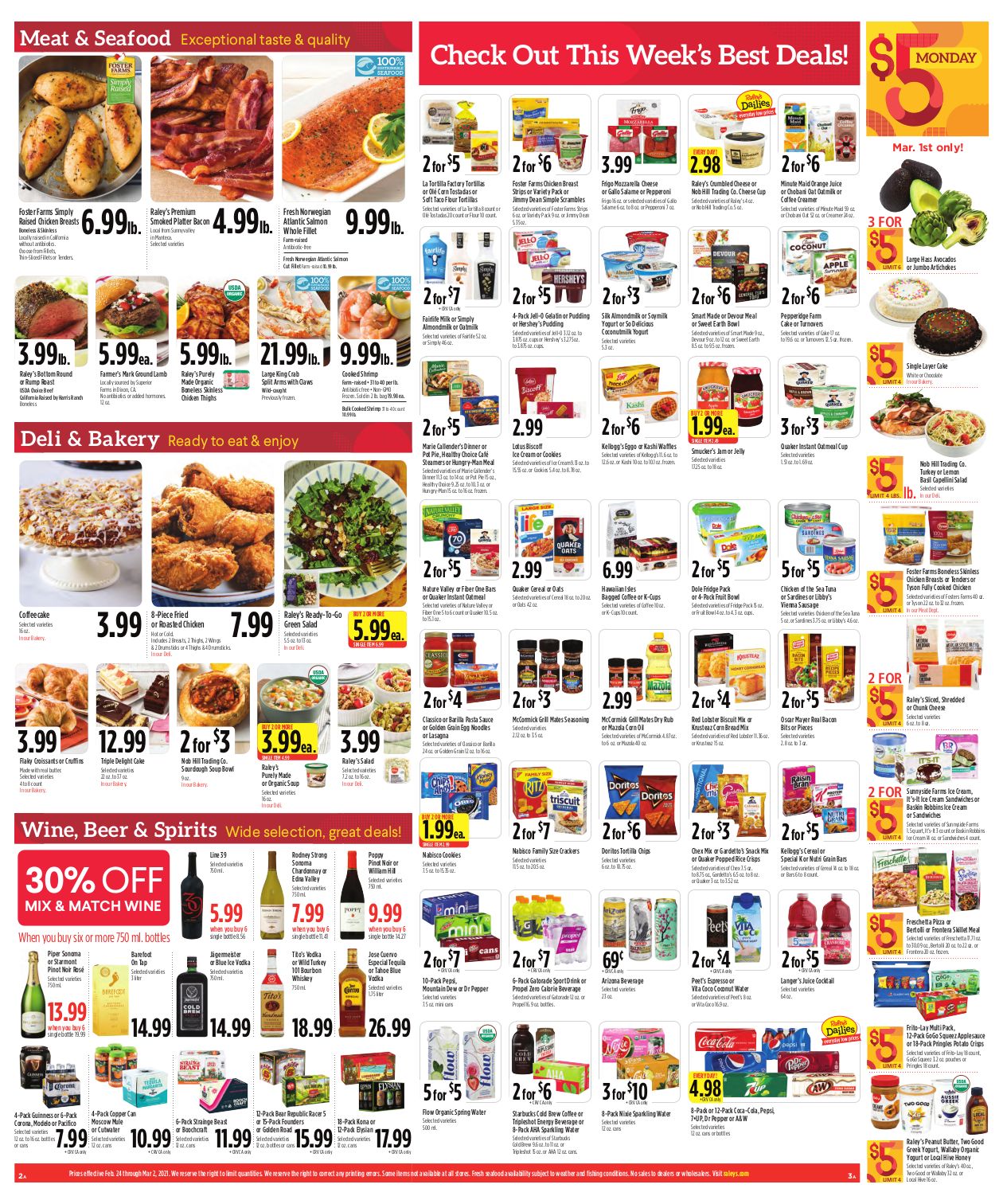 Raley's Weekly Ad Flyer February 24 to March 2, 2021