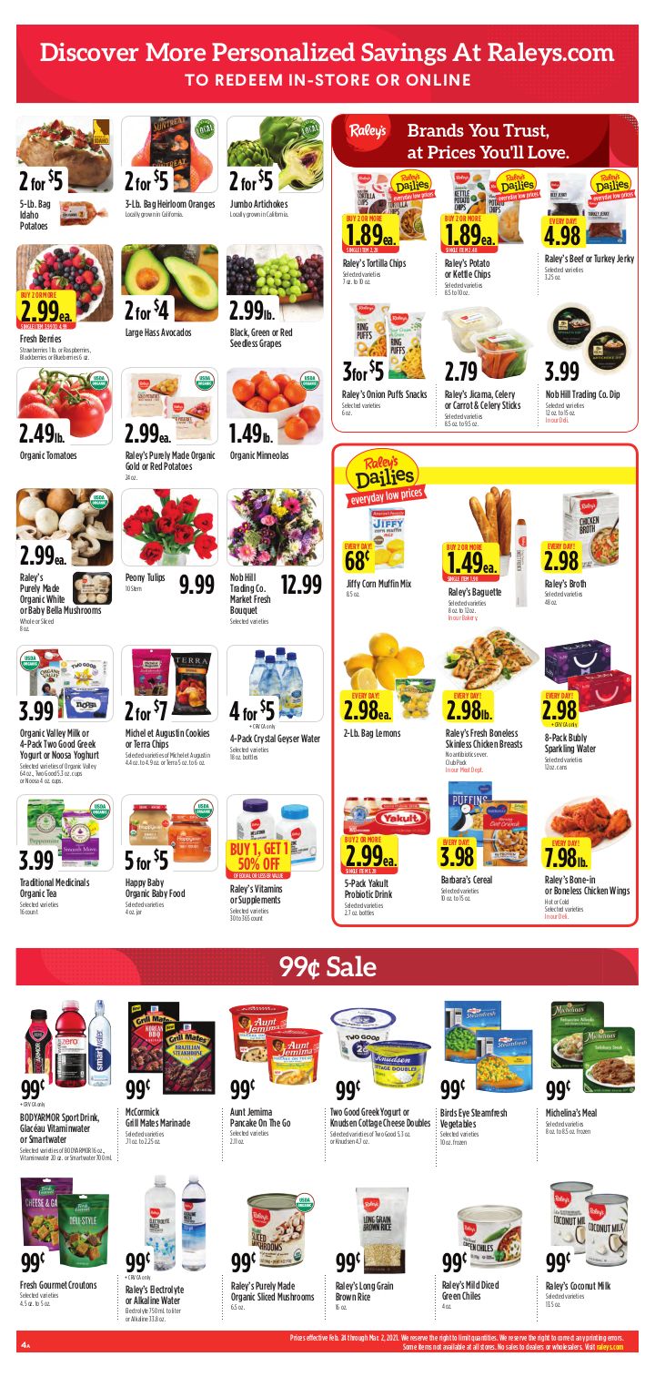Raley's Weekly Ad Flyer February 24 to March 2, 2021