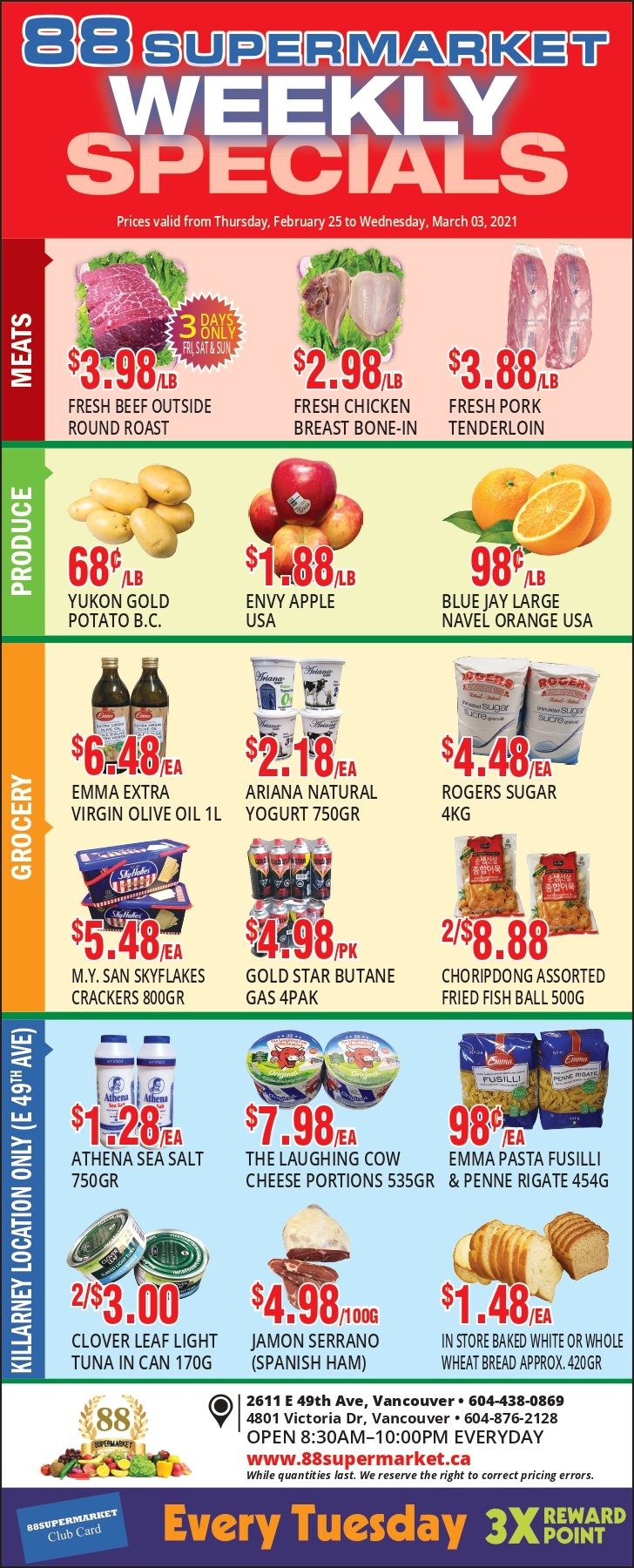 88 Supermarket Flyer February 25 to March 3