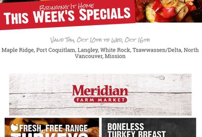 Meridian Meats and Seafood Flyer October 10 to 16