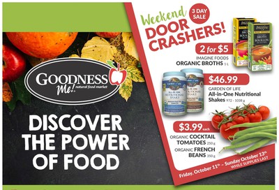 Goodness Me Flyer October 10 to 23