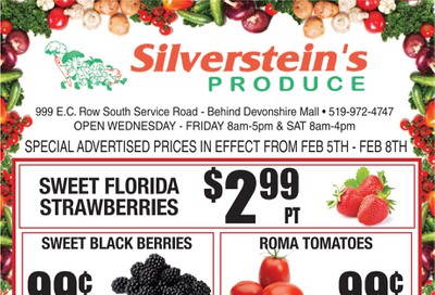 Silverstein's Produce Flyer February 5 to 8