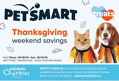 PetSmart Thanksgiving Weekend Savings Flyer October 10 to 13