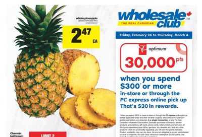 Real Canadian Wholesale Club Flyer February 26 to March 4