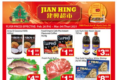 Jian Hing Supermarket (North York) Flyer February 26 to March 4