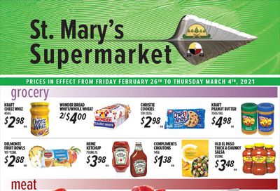 St. Mary's Supermarket Flyer February 26 to March 4