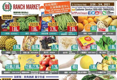 99 Ranch Market (CA) Weekly Ad Flyer February 26 to March 4
