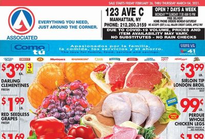Associated Supermarkets Weekly Ad Flyer February 26 to March 4