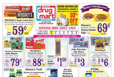 Discount Drug Mart (OH) Weekly Ad Flyer March 3 to March 9