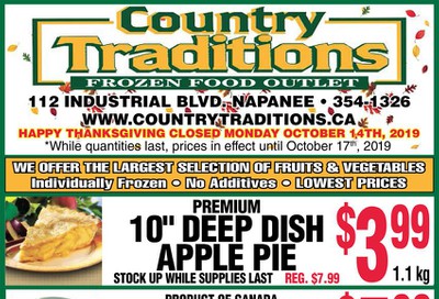 Country Traditions Flyer October 10 to 17