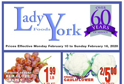 Lady York Foods Flyer February 10 to 16