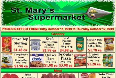 St. Mary's Supermarket Flyer October 11 to 17