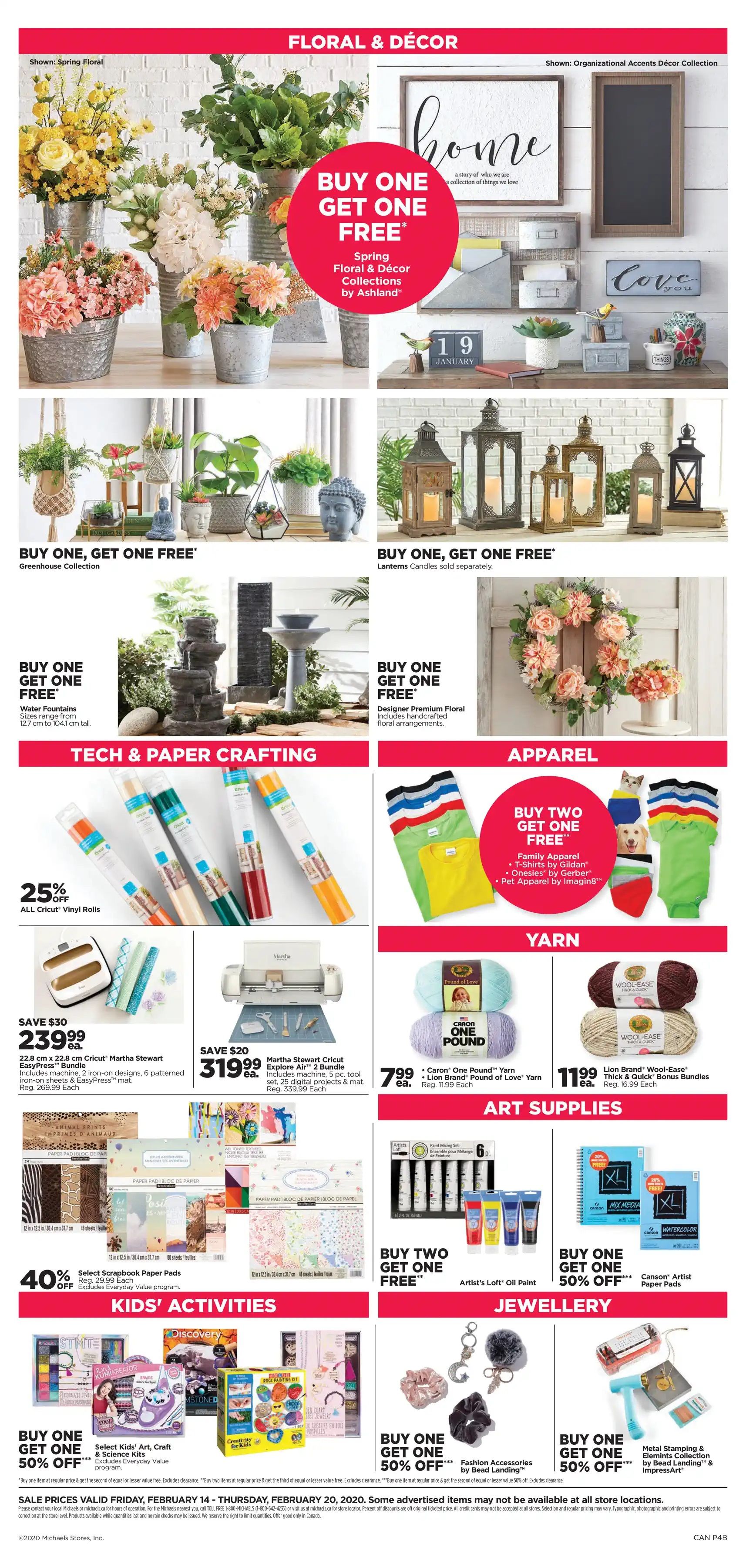 Michael's Flyer February 14 to 20
