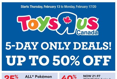 Toys R Us Flyer February 13 to 17