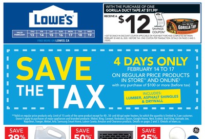 Lowe's Flyer February 13 to 19