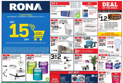 Rona (West) Flyer February 13 to 19