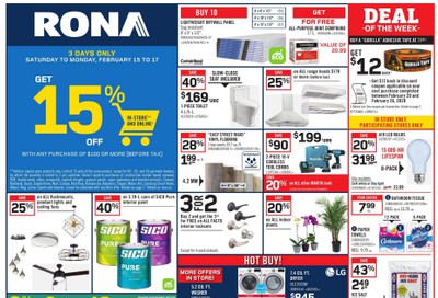 Rona (ON) Flyer February 13 to 19