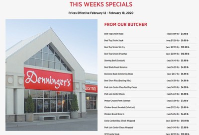 Denninger's Weekly Specials February 12 to 18