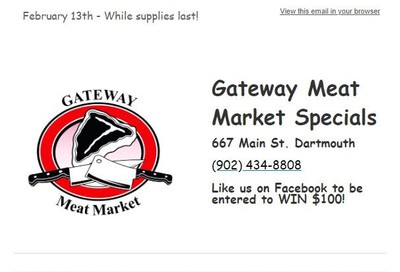 Gateway Meat Market Flyer February 13 to 19
