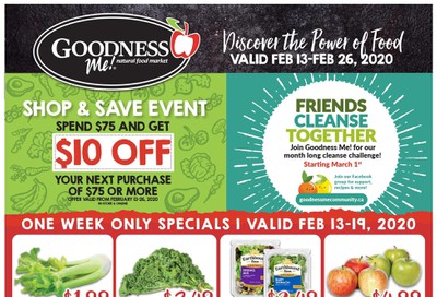 Goodness Me Flyer February 13 to 26