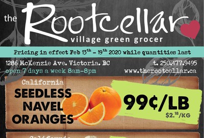 The Root Cellar Flyer February 13 to 19