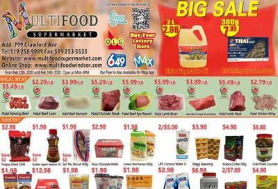 MultiFood Supermarket Flyer February 13 to 19