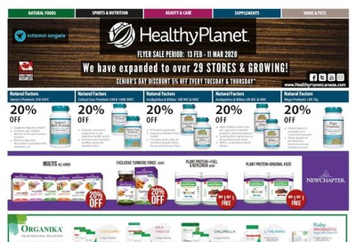 Healthy Planet Flyer February 13 to March 11