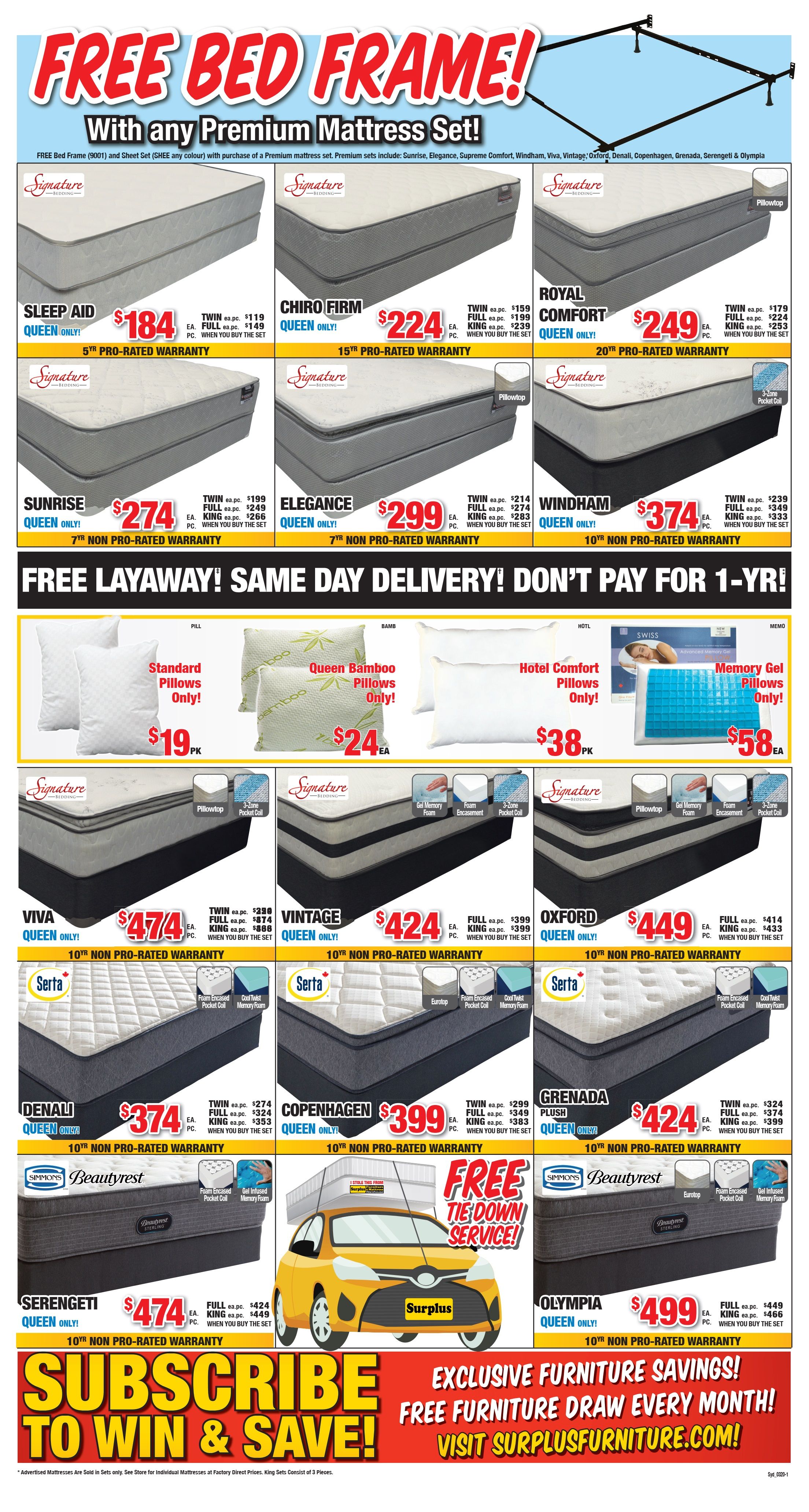 Surplus Furniture & Mattress Warehouse (Sydney) Flyer March 1 to 7