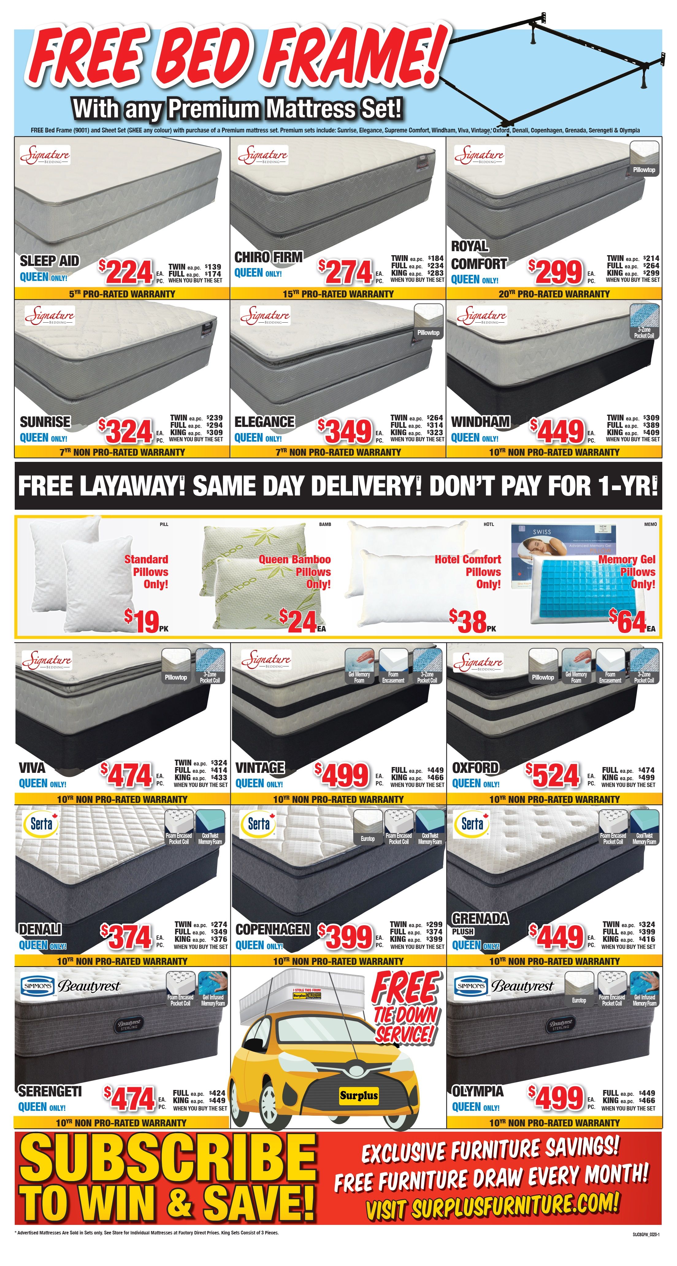 Surplus Furniture & Mattress Warehouse (St. John's) Flyer March 1 to 7