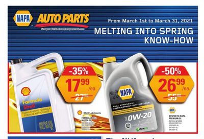 NAPA Auto Parts Flyer March 1 to 31