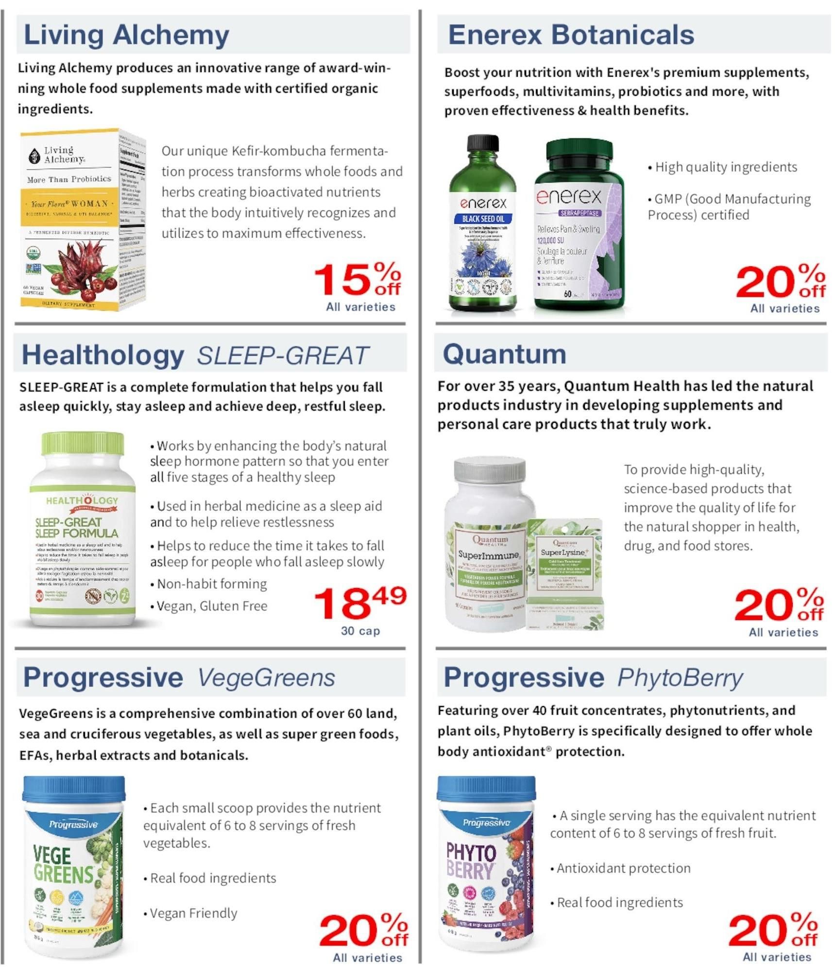 Noah's Natural Foods Flyer March 1 to 31