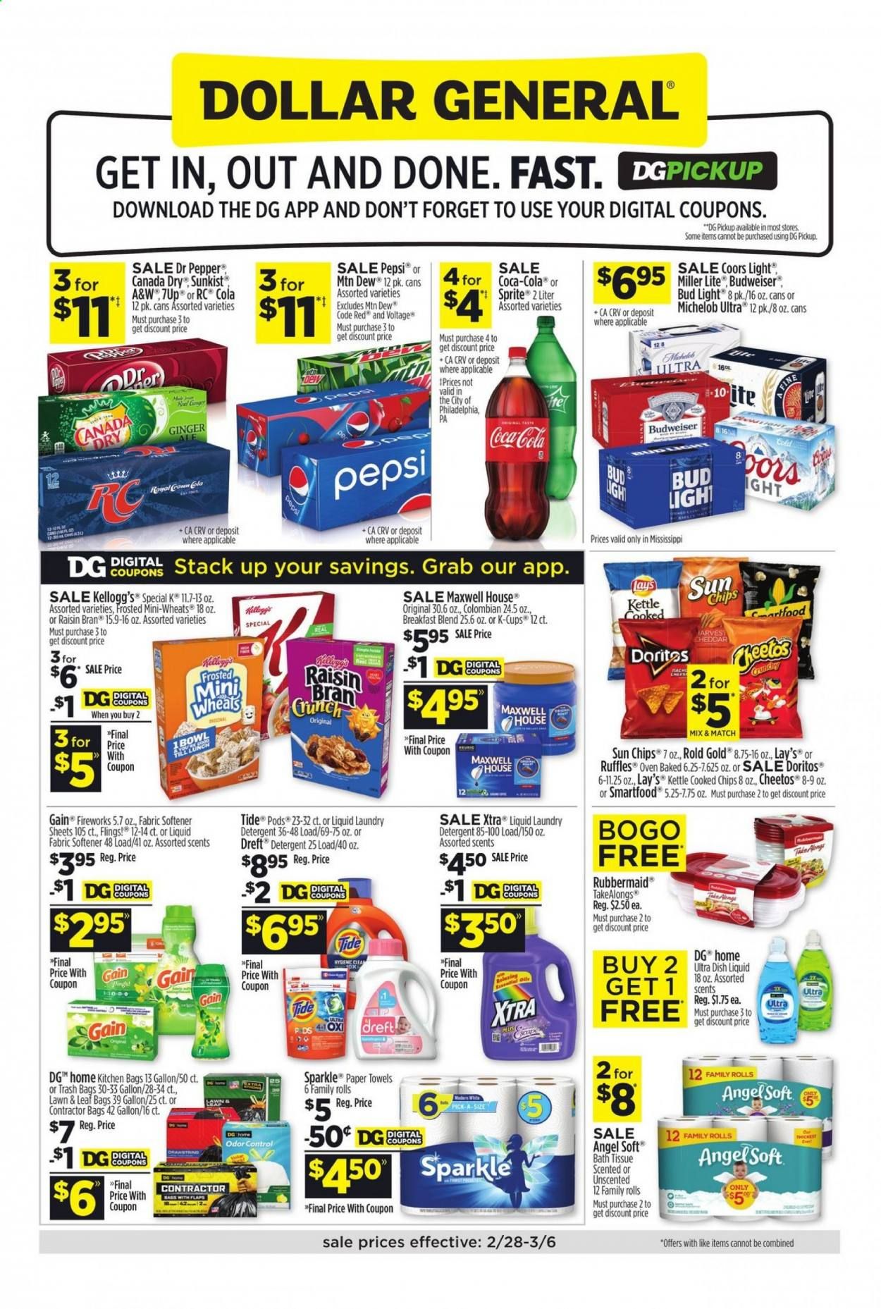 Dollar General (MS, TX) Weekly Ad Flyer February 28 to March 6