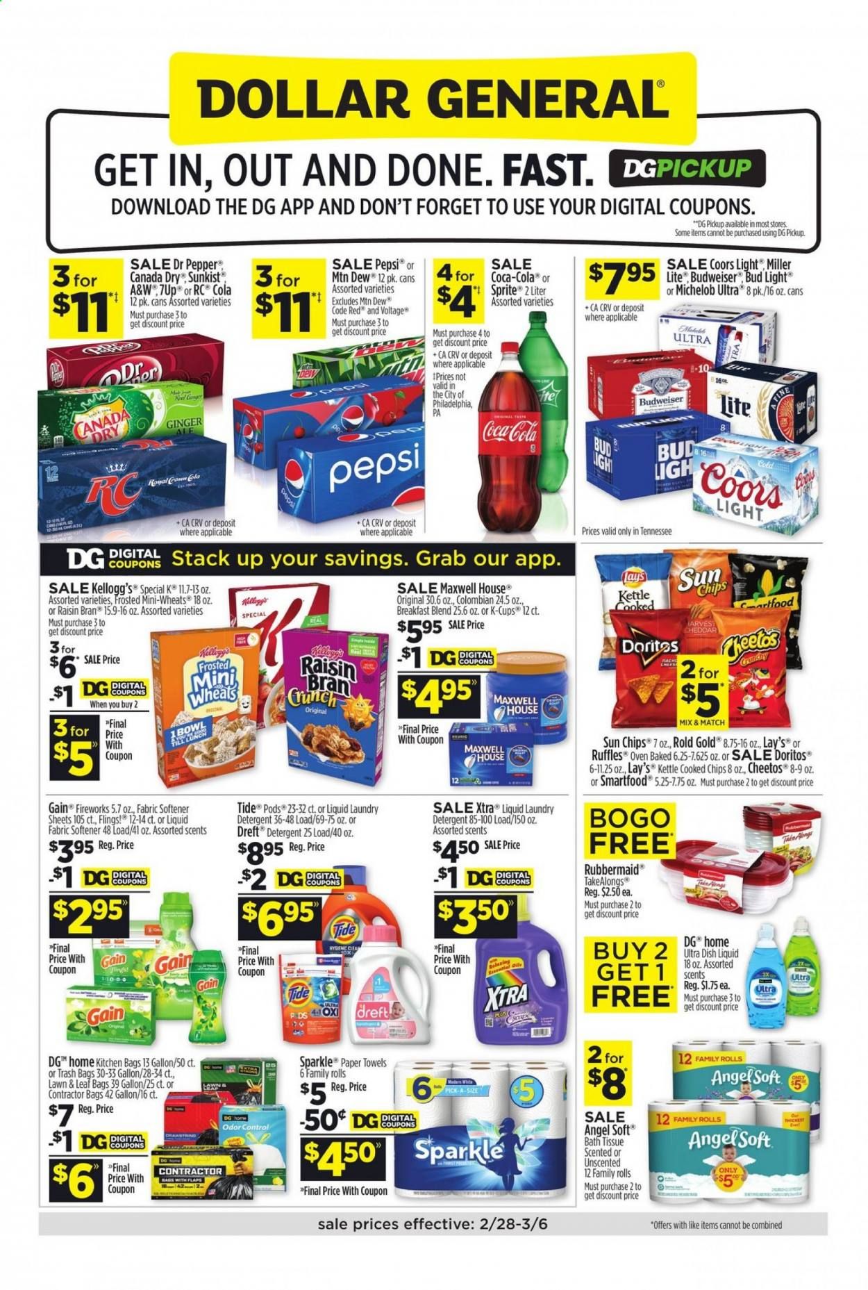 Dollar General (TN) Weekly Ad Flyer February 28 to March 6