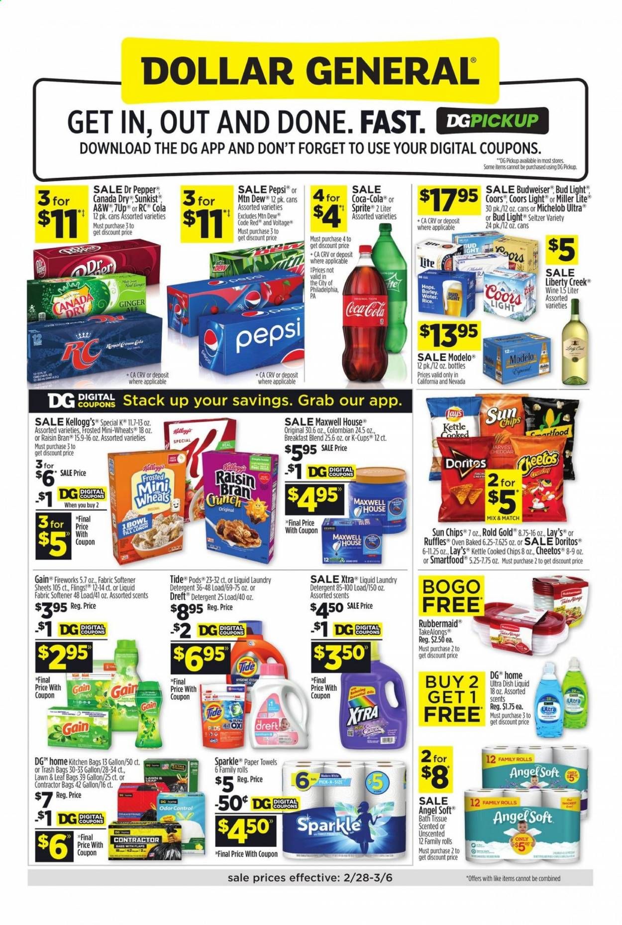 Dollar General (CA, NV) Weekly Ad Flyer February 28 to March 6