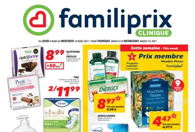 Familiprix Clinique Flyer March 4 to 10