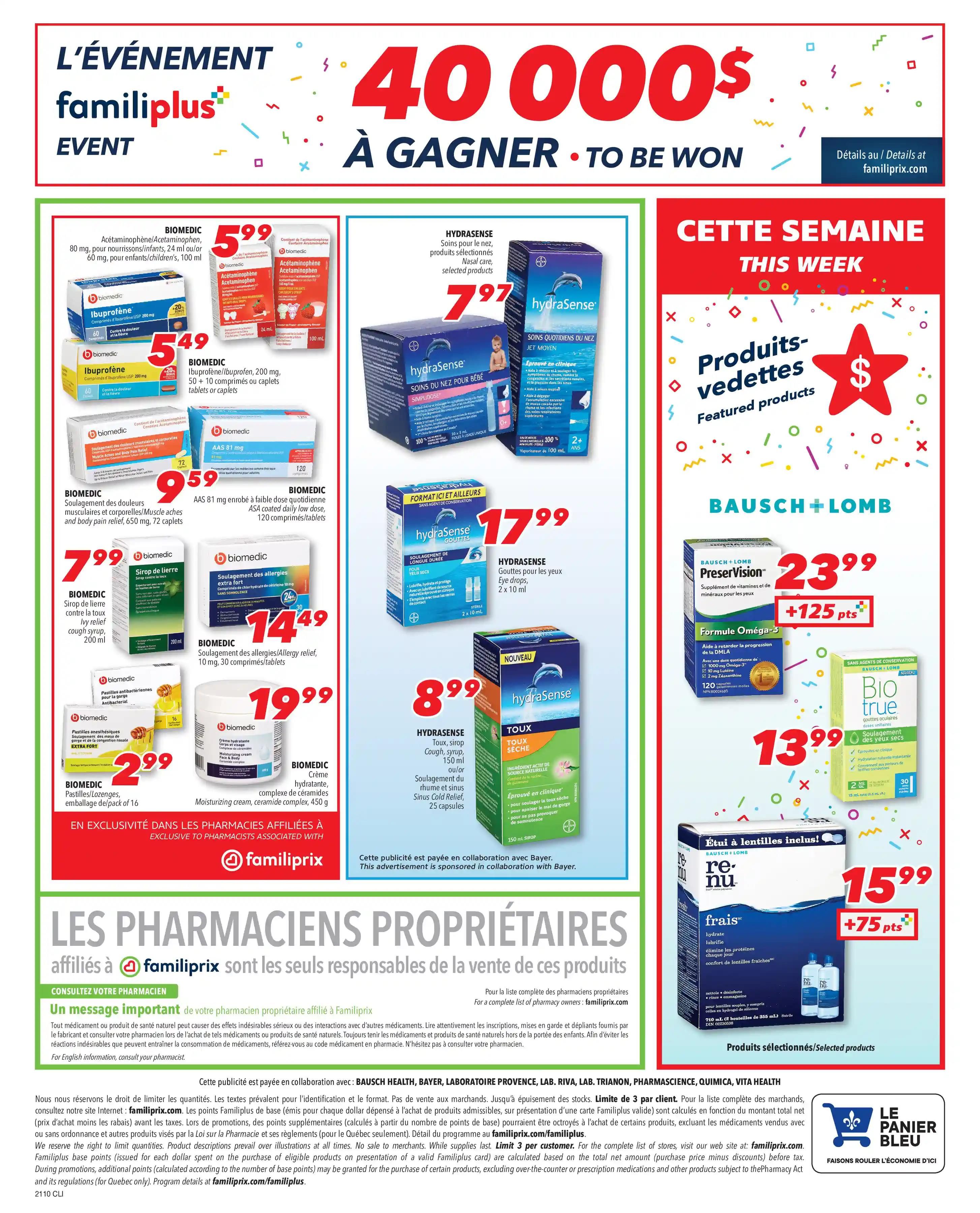 Familiprix Clinique Flyer March 4 to 10