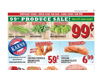 Karns Quality Foods Weekly Ad Flyer March 2 to March 8, 2021