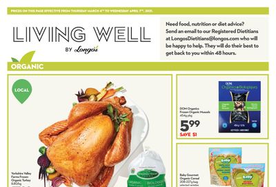 Longo's Living Well Flyer March 4 to April 7