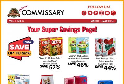 Commissary Weekly Ad Flyer March 1 to March 14