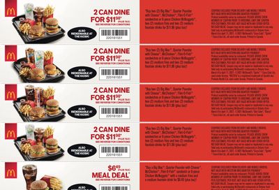 McDonald's Canada Coupons (ON) Valid from March 8 to April 11