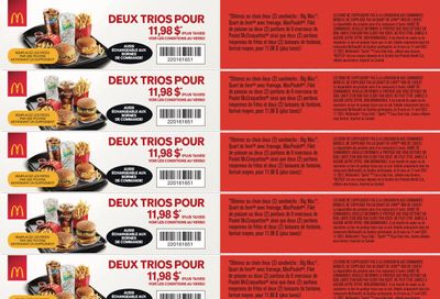 McDonald's Canada Coupons (QC) Valid from March 8 to April 11