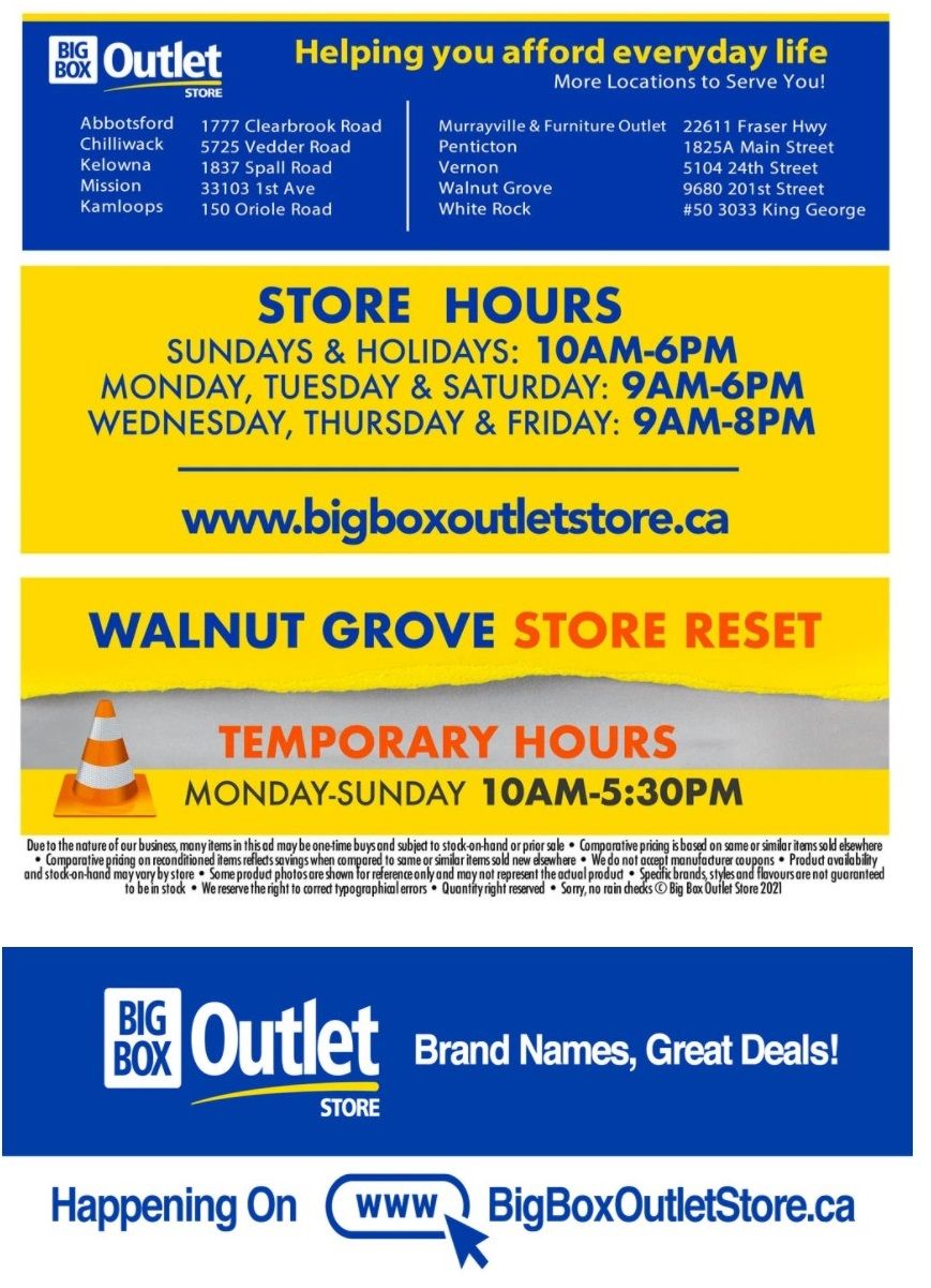 Big Box Outlet Store Flyer March 3 to 9